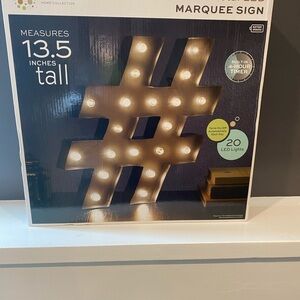 MARQUEE SIGN METAL LED